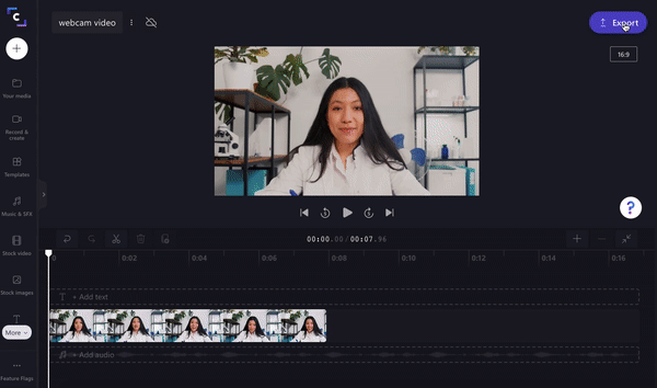 Step 5. Save your webcam video as a GIF